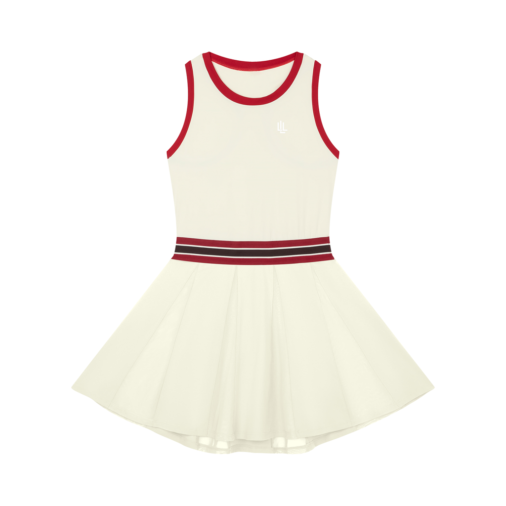 Women's Color Block A-Line Sleeveless Dress