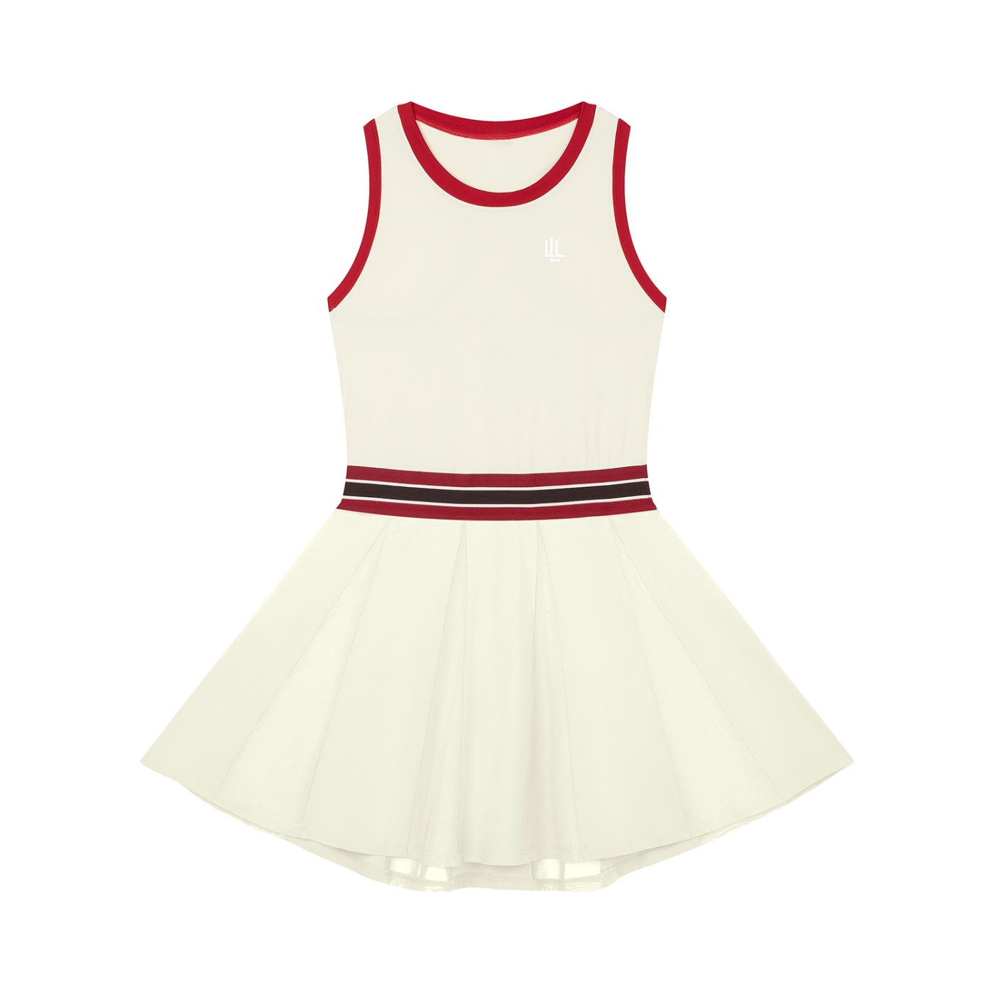 Women's Color Block A-Line Sleeveless Dress