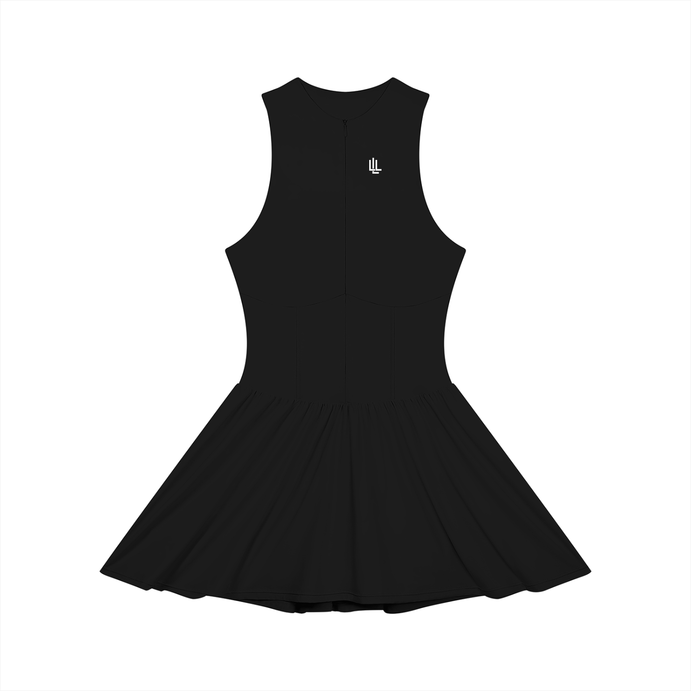 Women’s Ruched Sleeveless Full-Zip Dress