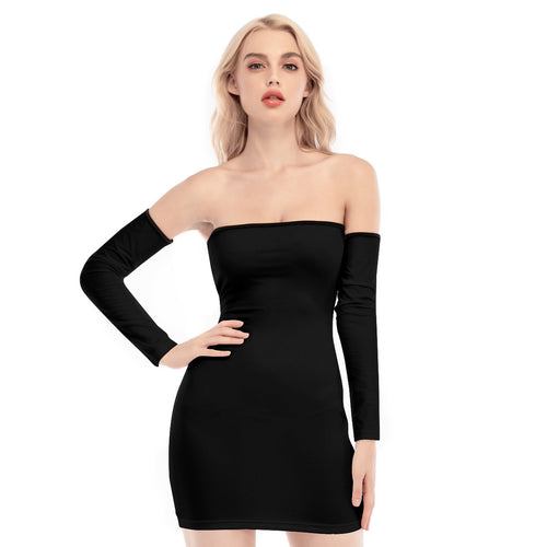 Back Tie Dress - Black