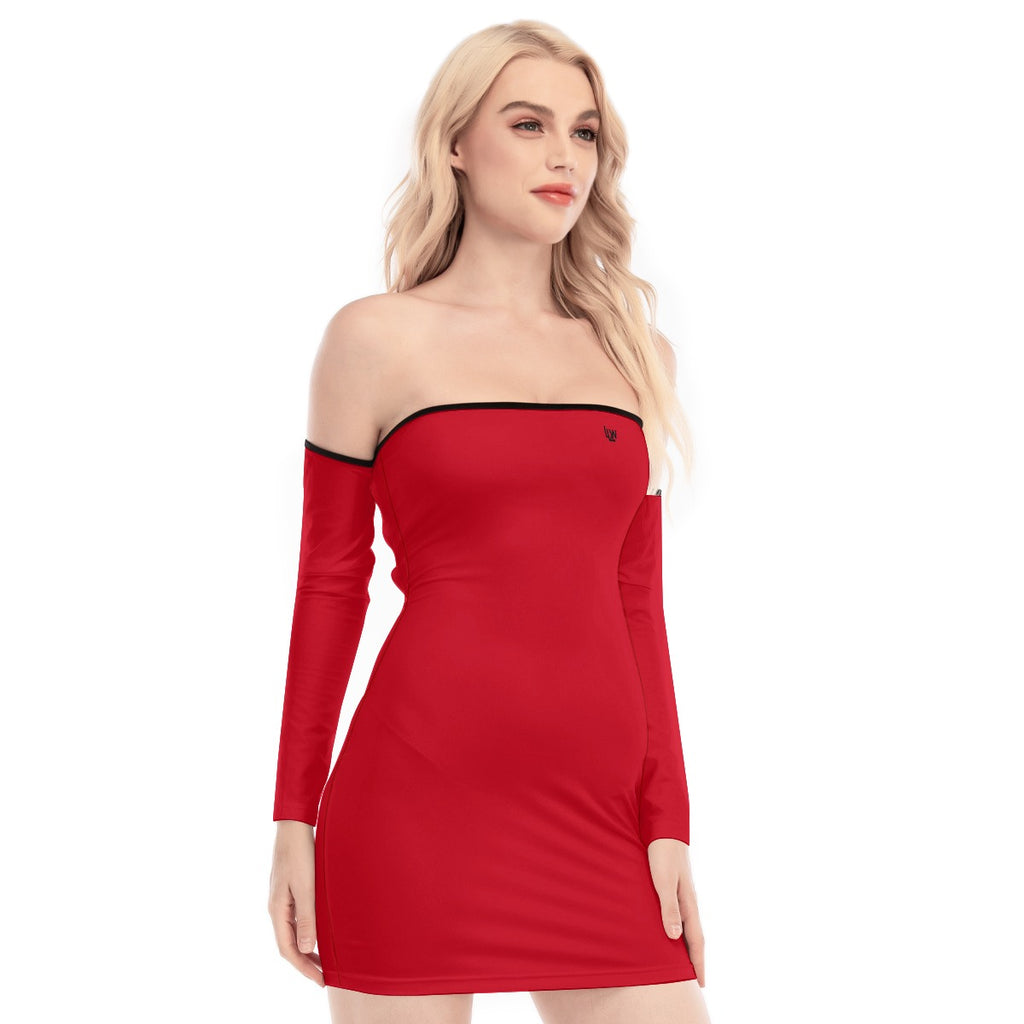 Back Tie Dress - Red