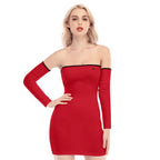 Back Tie Dress - Red