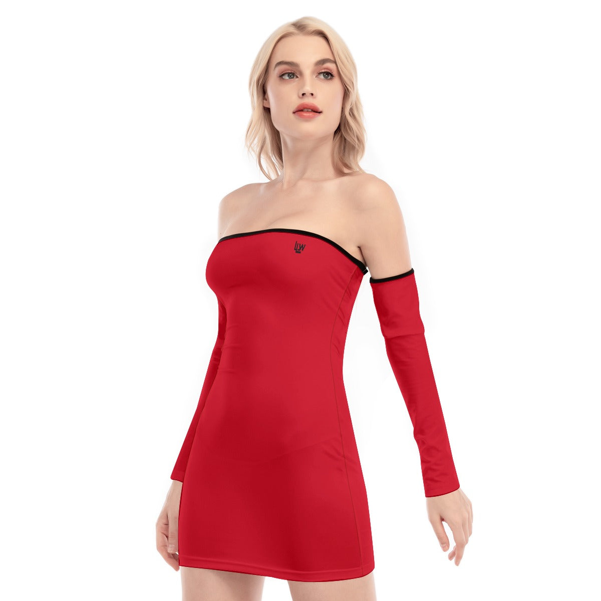 Back Tie Dress - Red