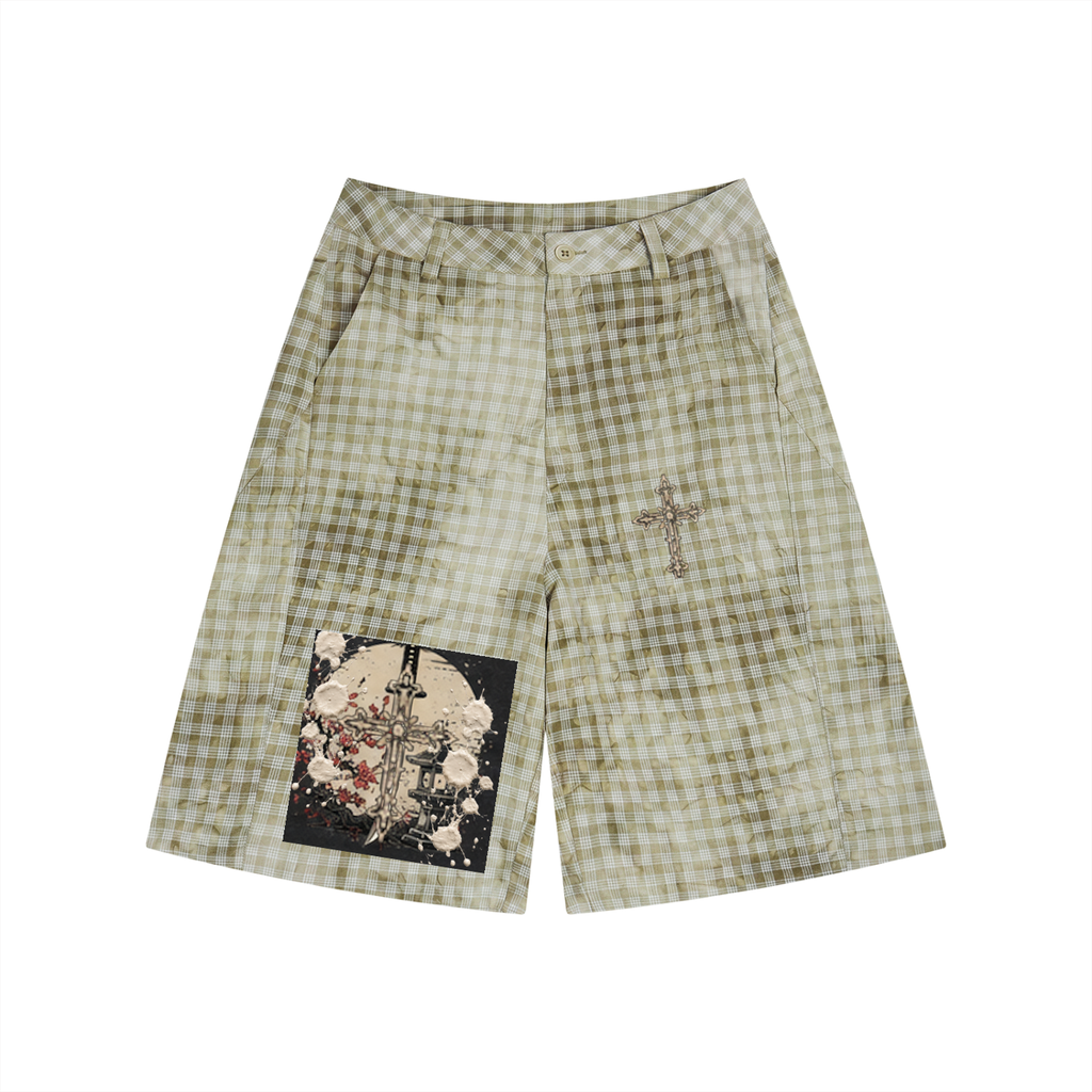 Vintage Wash Plaid Short