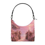 Lila Pink Paradise Hobo Bag