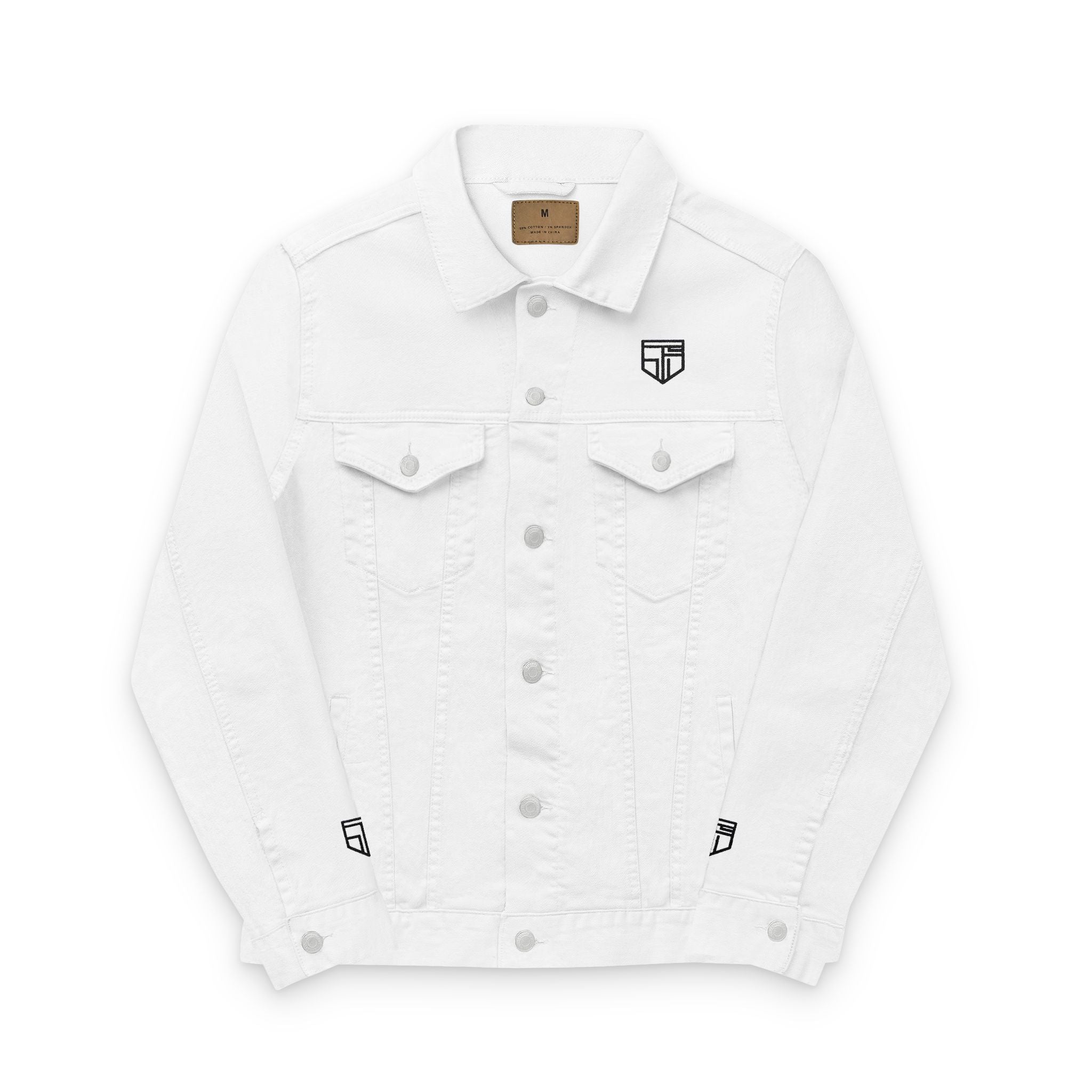 Lin Littleton Wrld Logo Denim Jacket