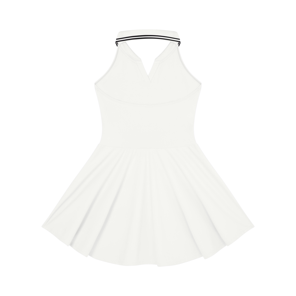 Collared Halter A-Line Tennis Dress