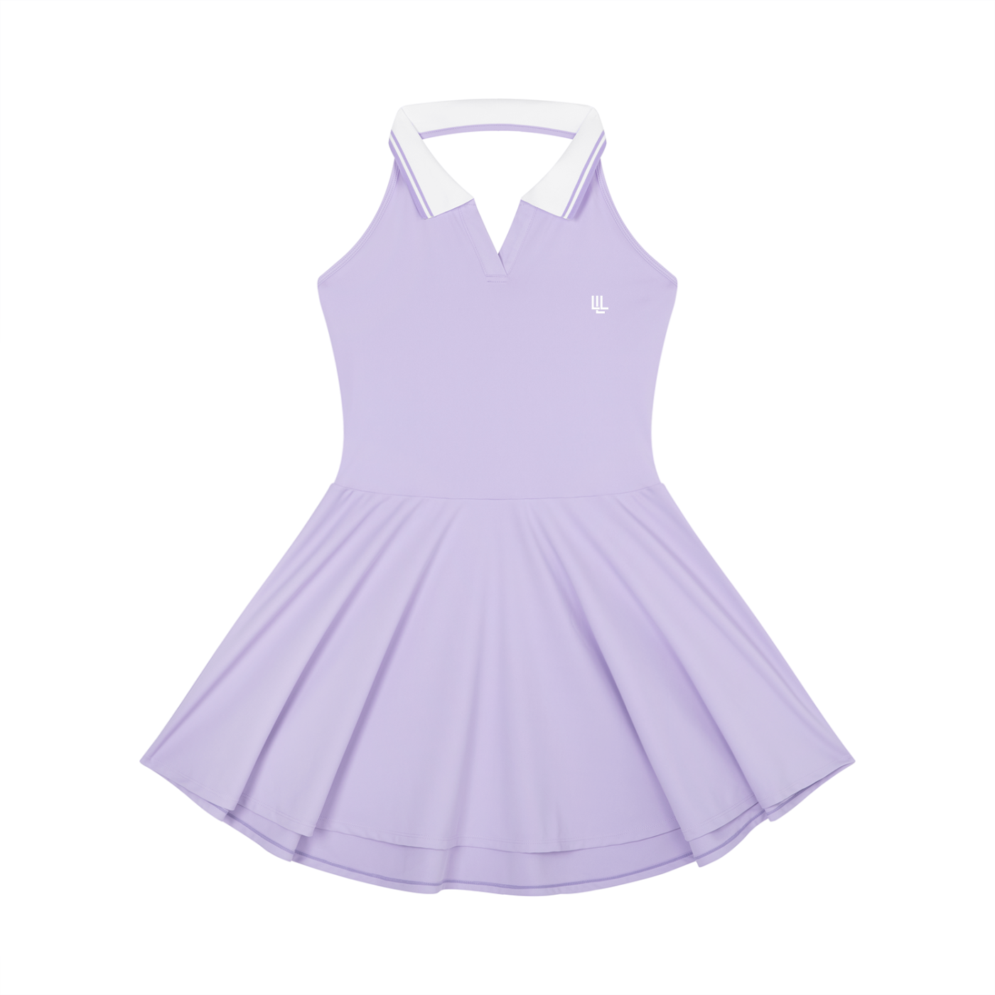 Collared Halter A-Line Tennis Dress