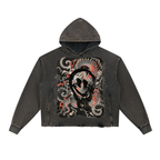 Dragon Smiley Frayed Hoodie