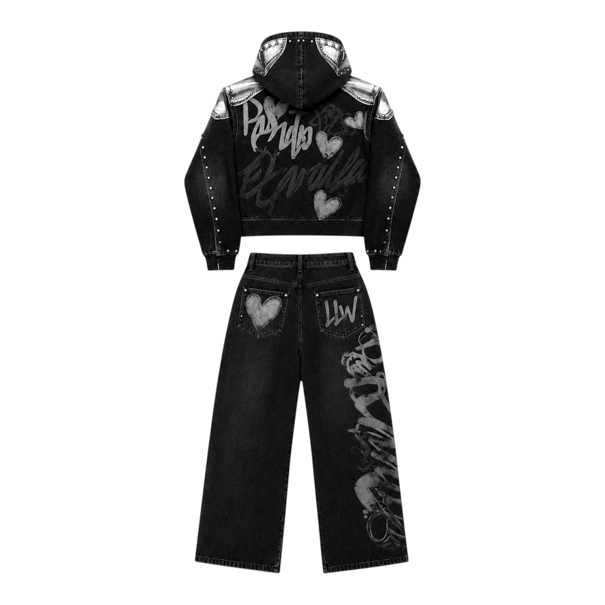 Preorder | Max Black Graffiti Tracksuit Set