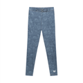 Faux Denim Zip-Fly Leggings