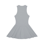 Women’s Ruched Sleeveless Full-Zip Dress