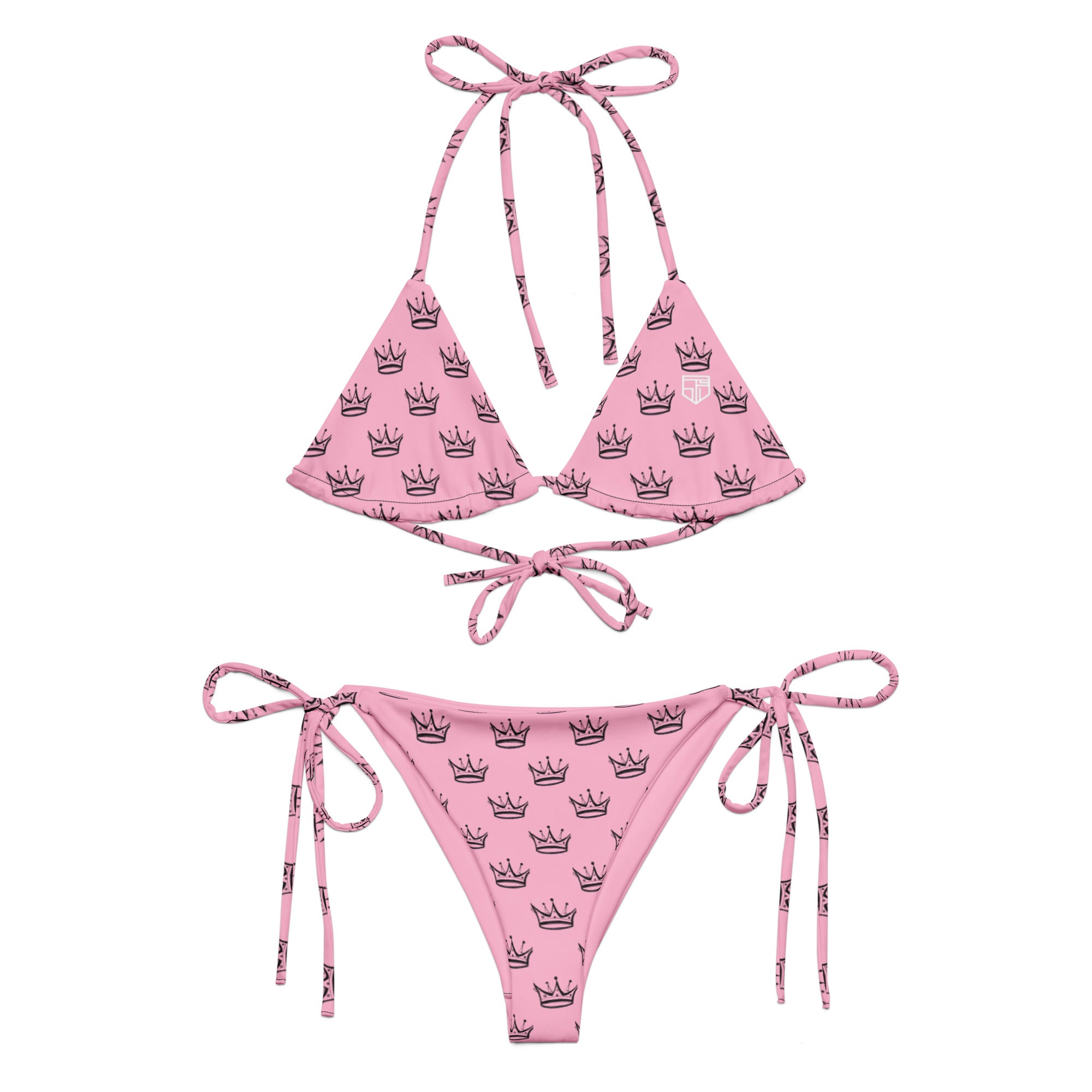 Lin Littleton Wrld Cute Crown String Bikini Set