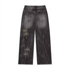 Men’s Vintage Wash Wide Leg Jeans