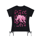 Pink Drawstring T-Shirt
