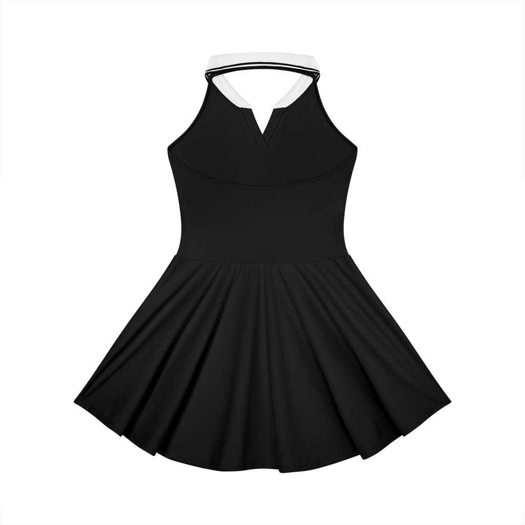 Collared Halter A-Line Tennis Dress