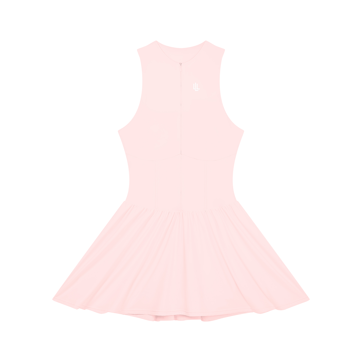 Women’s Ruched Sleeveless Full-Zip Dress